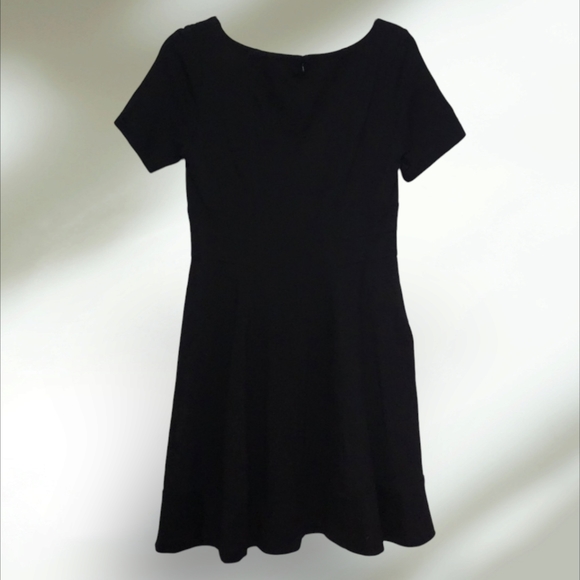 WhiteHouse BlackMarket Classic Black Concert Recita Black Fit&Flare Dress Size 6 - Picture 2 of 5